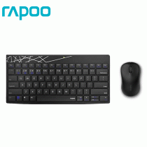 RAPOO 8000M Multi Mode Wireless, Bluetooth Keyboard & Mouse Combo 
